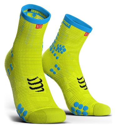 Compressport ProRacing Socks V3 Run High Yellow Blue