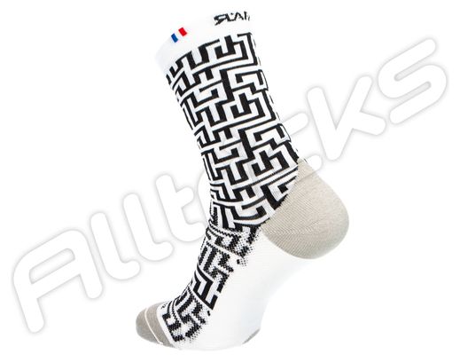 Rafal Labyrinthe Socks Bianco Nero