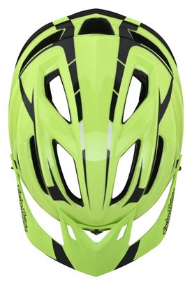 All Mountain Helmet Troy Lee Designs A2 MIPS SILVER Green/Grey