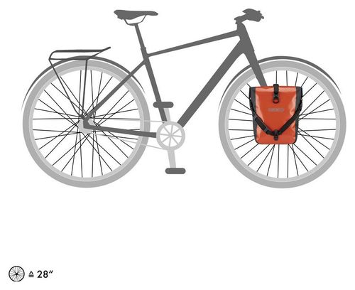Ortlieb Sport-Roller Free 25L Pair of Bike Bags Rust Red Black