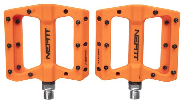 Coppia di Pedali Flat Neatt Composite 8 Pin Arancio