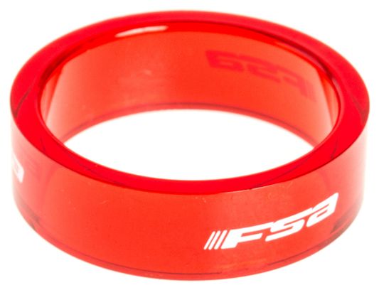 FSA Headset Spacer Polycarbonate 1-1/8'' Red
