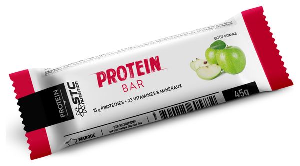 Barre Protéinée STC Nutrition - Protein Bar - 5 barres de 45 g - Pomme