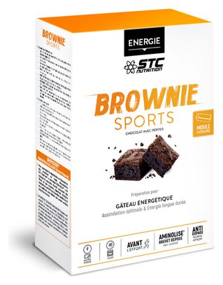 Gâteau Énergétique STC Nutrition - Brownie Multisports - 400 g - Chocolat pepites