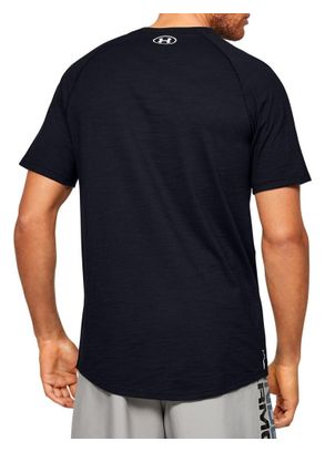 T-Shirt noir homme Under Armour Charged Cotton SS