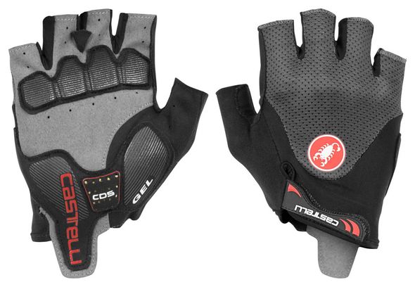 Castelli Arenberg Gel 2 Short Gloves Grey Black