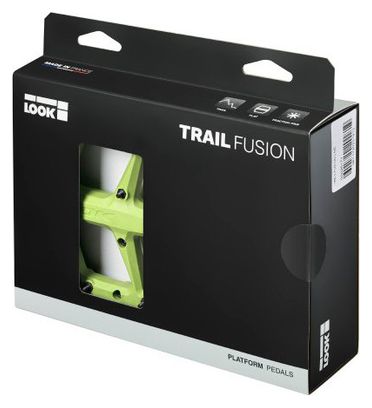 Look Trail Fusion Flat Pedals Lime Green
