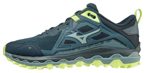 Chaussures de Trail Running Mizuno Wave Mujin 8 Bleu Vert
