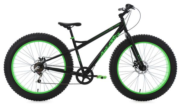 VTT Fatbike 26'' semi rigide SNW2458 noir-vert TC 43 cm KS Cycling