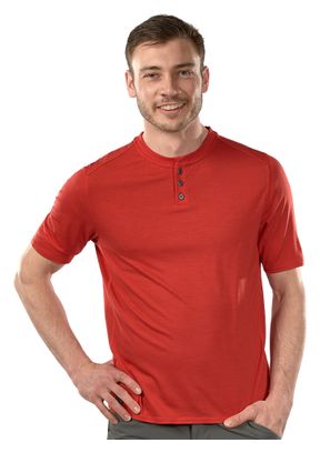 Bontrager Abenteuer Henley Mars T-Shirt Rot