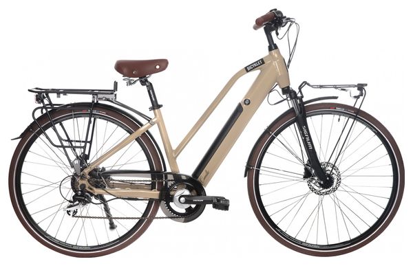 Bicyklet Camille City E-Bike Shimano Acera/Altus 8S 504 Wh 700 mm Ivory Beige