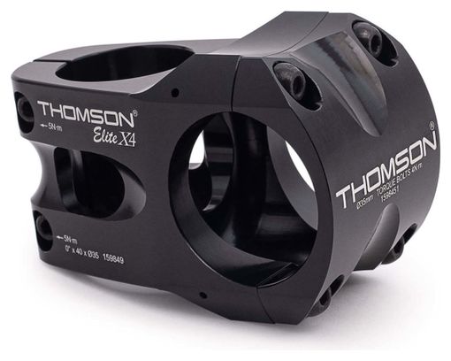 Potence Thomson Elite X4 35 mm 0° Noir