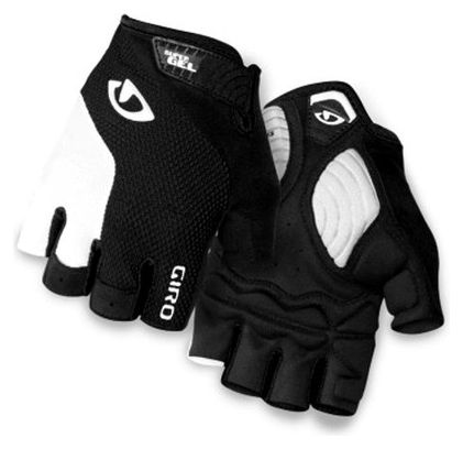 Short Gloves Giro Strade Dure SuperGel Black White