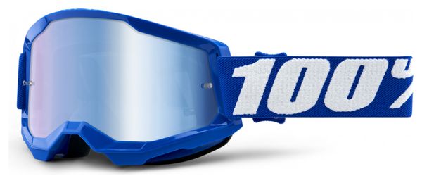 Maschera 100% STRATA 2 | Blu | Occhiali a specchio blu