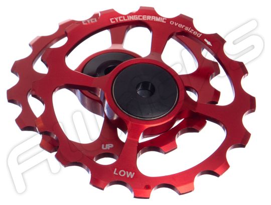 Oversize Caster CyclingCeramic 16 Teeth Sram Red / Force / Rival 11v Red