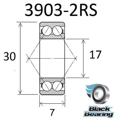 Roulement B3 - BLACKBEARING - 3903 2rs