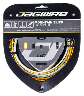 Jagwire Mountain Elite Link 2017 Shifting kit Gold
