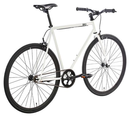 6KU Evian 2 Fixie Bike Bianco Nero