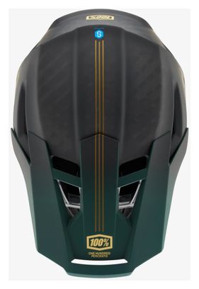 100% Aircraft 2 Full Face Helmet Green/Gold/Black