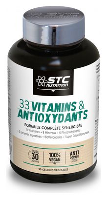 Complément Alimentaire STC Nutrition - 33 Vitamins & Antioxydants - 90 gélules