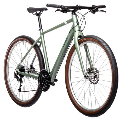 Cube Hyde Fitness City Bike Shimano Alivio / Acera 9S 700 mm Verde 2021