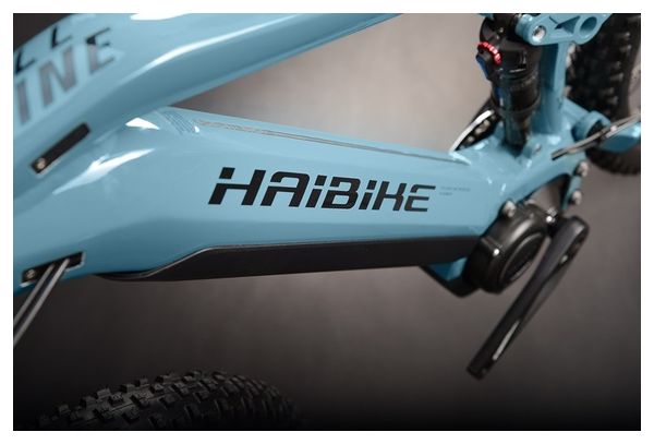 MTB Elettrica Full Suspension Haibike FullNine 5 Shimano Deore M5100 11V 500Wh 29' Blu / Giallo 2021