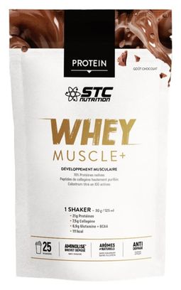 STC Nutrition - Whey Muscle + Protein - Frasco de 750 g - Chocolate