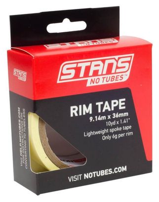 Stan's NoTubes - Fond de jante Yellow Tape 36mm (10YD)