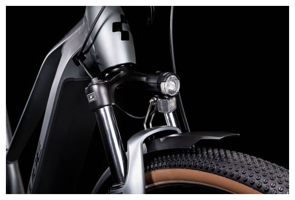 Cube Nuride Hybrid Pro 625 Allroad Trapeze Bicicleta Eléctrica Híbrida Shimano Deore 10S 625 Wh 29'' Verde Plata 2022