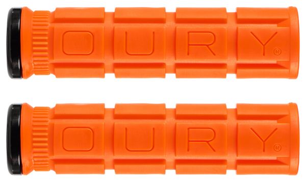 Paar Oury Grips Lock-On V2 Orange Blaze