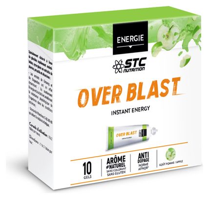 10 Energy Gels STC Nutrition Over Blast Perf Apple