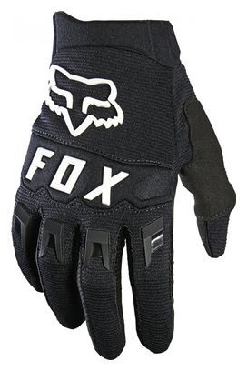Pair of Kids Fox Dirtpaw Long Gloves Black / White