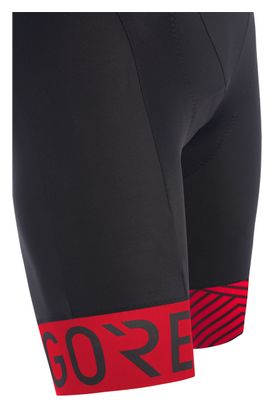 Gore Wear C5 Optiline Trägerhose Schwarz Rot