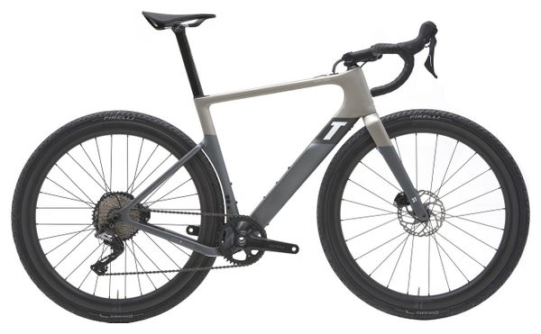 Gravel Bike Électrique 3T Exploro RaceMax Boost Dropbar Shimano GRX 11V 250 Wh 700 mm Gris Satin 2022
