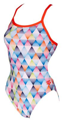 Arena Linear Triangle Challenge Back Swimsuit Multi-color