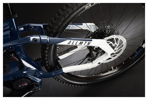 Haibike AllMtn 3 Mountain Bike elettrica a sospensione completa Sram SX Eagle 12V 625 Wh 29 &#39;&#39; / 27,5 &#39;&#39; Plus Blue 2021