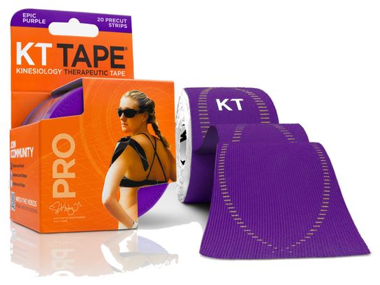 KT TAPE Roll precut tape PRO Purple 20 tapes