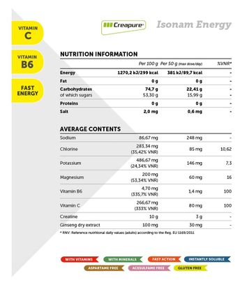 NamedSport Energy Drink Isonam Energy 480g Orange