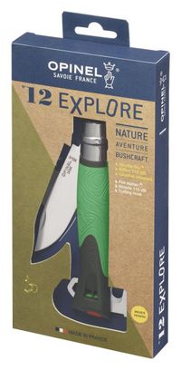Opinel N°12 Explore Folding Knife Green