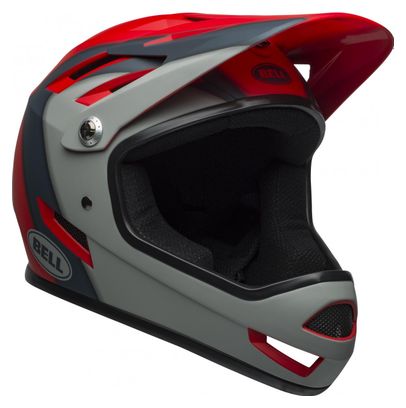 Bell Sanction Full Face Helmet Precences Matt Crimson/Slate/Gray 2021