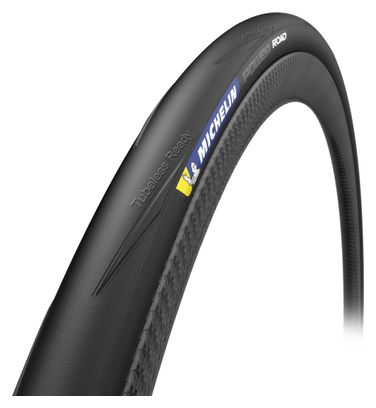 Neumático de carretera Michelin Power Road TLR 700 mm Compuesto X-Race plegable sin cámara listo para usar Negro