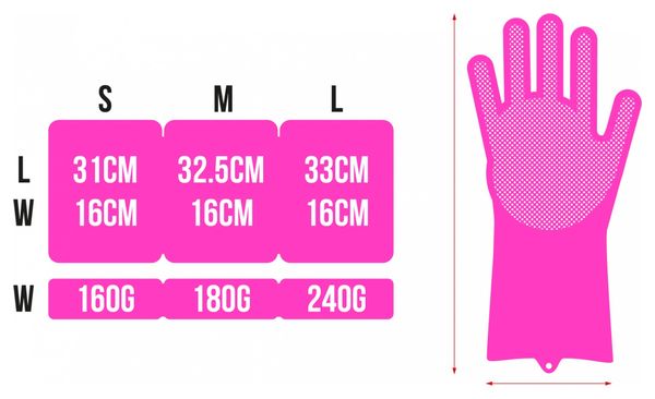 Muc-Off Deep Scrubber Handschuhe Pink