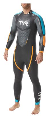 TYR Hurricane Cat 2 Triathlon Suit Black / Blue / Orange
