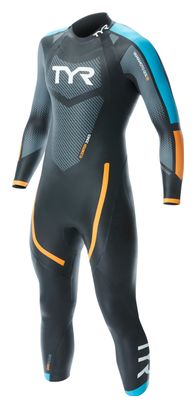 TYR Hurricane Cat 2 Triathlon Suit Black / Blue / Orange