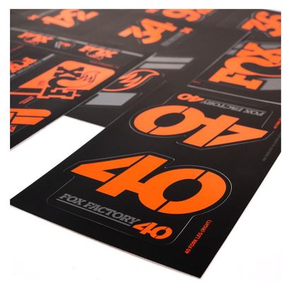 Fox Racing Shox Stickers Heritage 2019 Orange