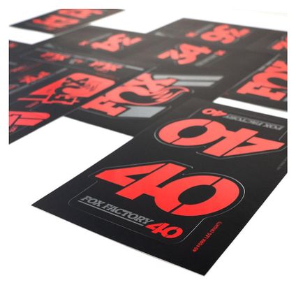 Fox Racing Shox Stickers Heritage 2019 Red