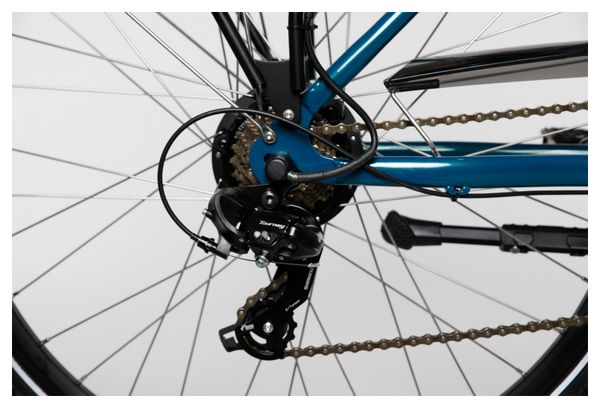 Vélo de Ville Électrique Mixte Bicyklet Claude Shimano Tourney 7V 500 Wh 700 mm Turquoise Marron