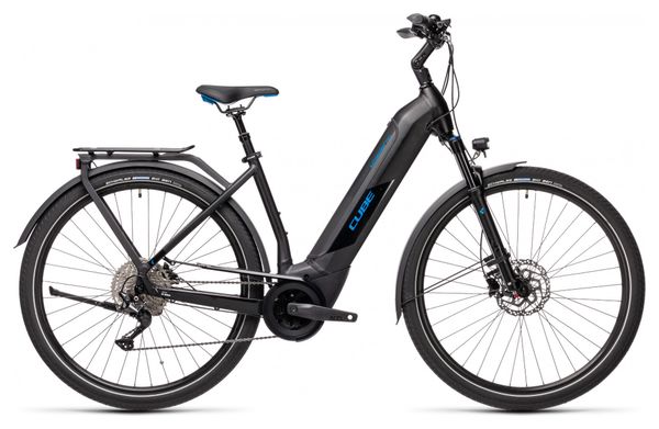 Bicicleta de Ciudad Eléctrica Cube Kathmandu Hybrid Pro 625 Easy Entry Shimano Deore 10V 625 Wh 700 mm Negro 2021