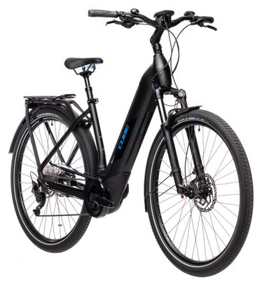 Bicicleta de Ciudad Eléctrica Cube Kathmandu Hybrid Pro 625 Easy Entry Shimano Deore 10V 625 Wh 700 mm Negro 2021