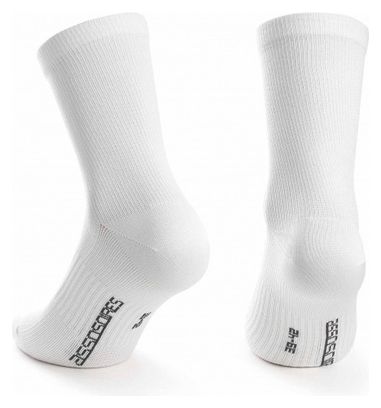 Pack de 2 paires de Socquettes ASSOS Essence Socks Holy White - TWIN PACK - 2 paires